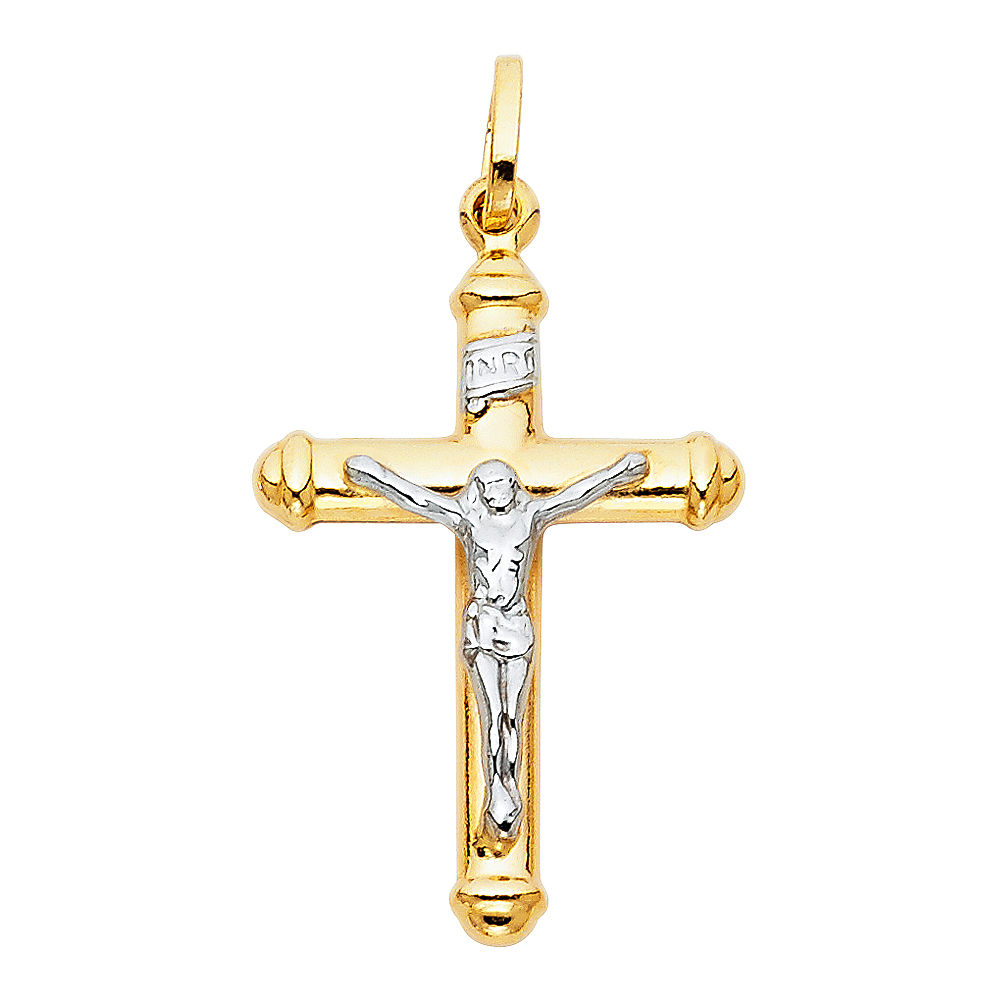 14K 2T HOL CRUCIFIX BIG (20X35MM)