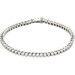 Thumbnail: 14K White 6 CTW Diamond Line 7.25" Bracelet