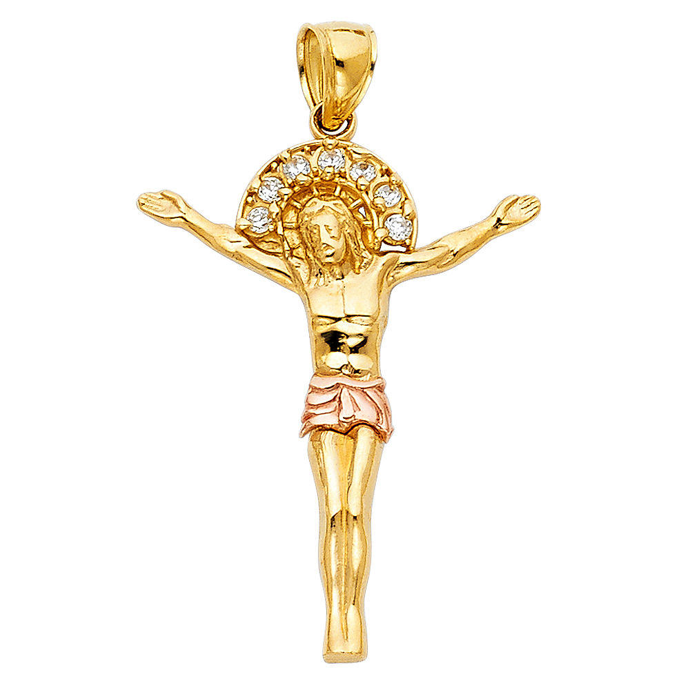 14 2T CZ JESUS CHRIST BODY PENDANT