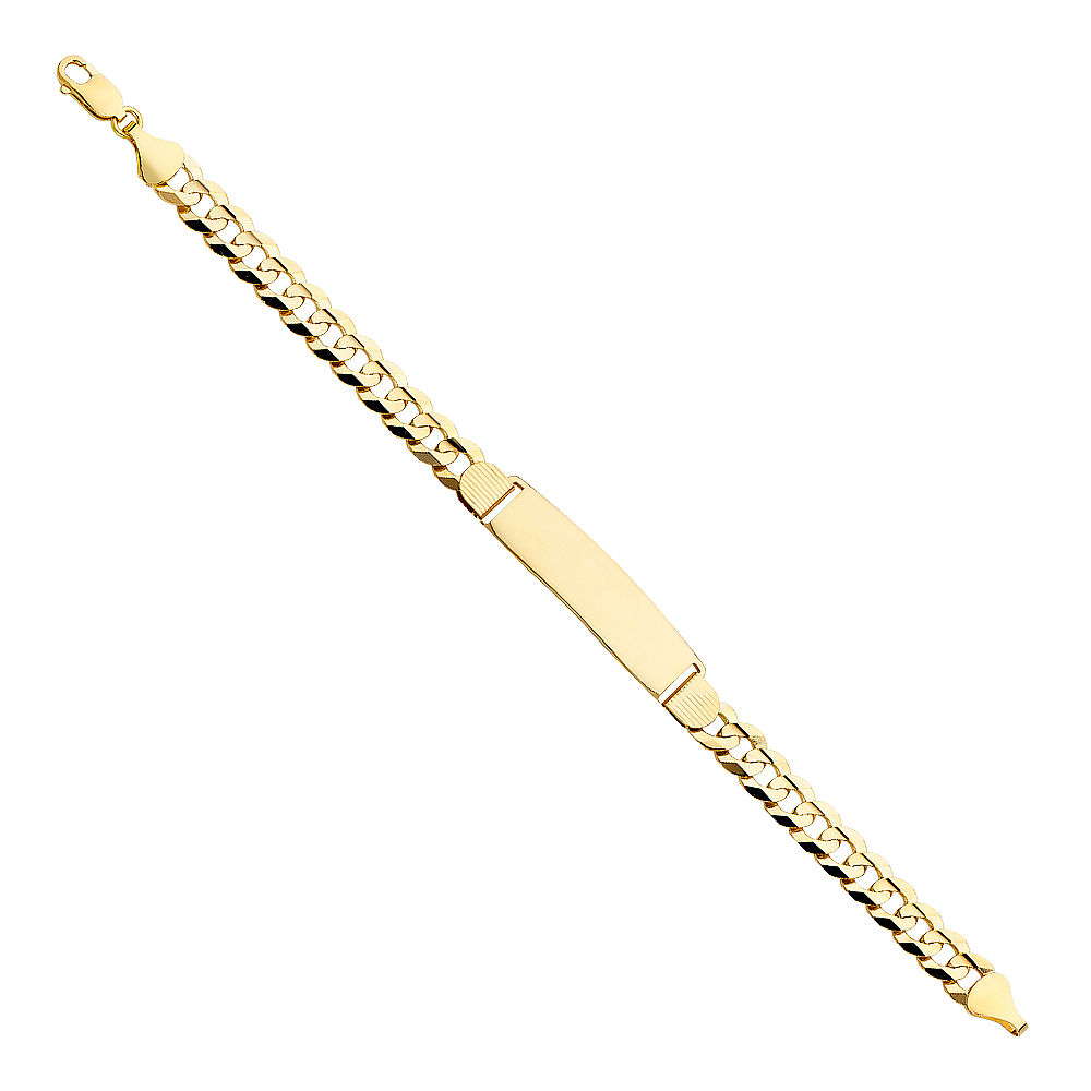 14KY CUBAN 210 ID BRACELET