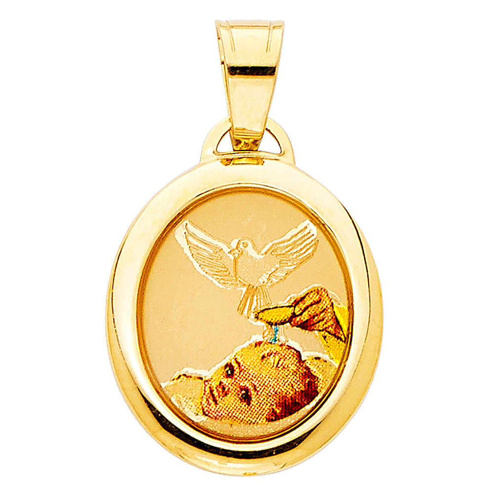 14KY BAPTISM PICTURE PENDANT