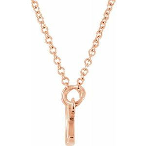 Thumbnail: 14K Rose "Amore" 16.25" Necklace