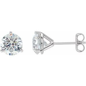 Thumbnail: 14K White 1/4 CTW Diamond Stud Earrings