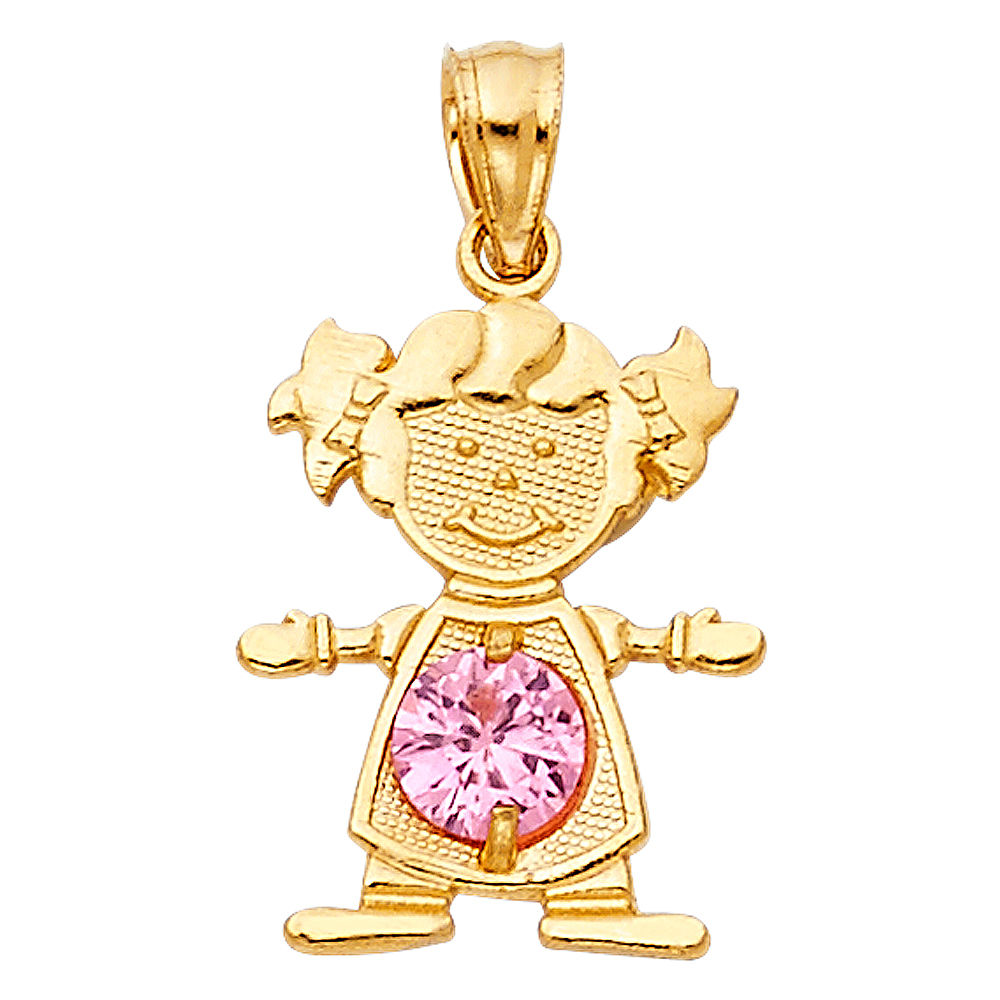 14KY GIRL BIRTHSTONE (PT660-10(OCT))