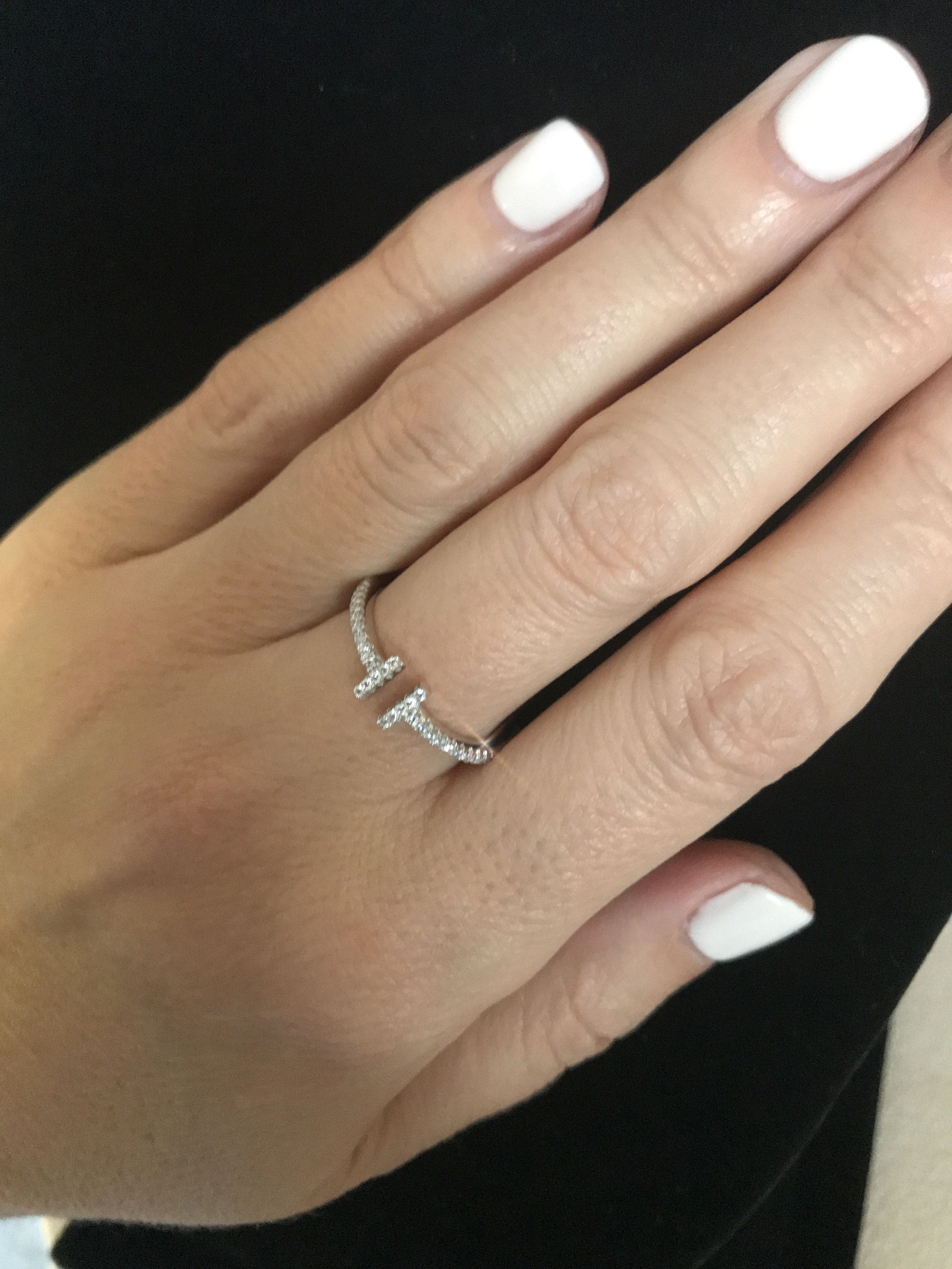 Open Cubic Zirconia Sterling Silver Ring
