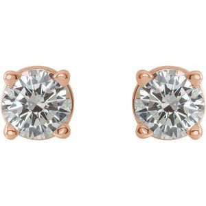 Thumbnail: 14K Rose 1/3 CTW Diamond Earrings