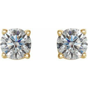 Thumbnail: 14K Yellow 1/2 CTW Diamond Earrings