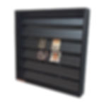 Miniatura: Porta Medalhas 60 Coleção (estante C/ Portas) Quadro Preta