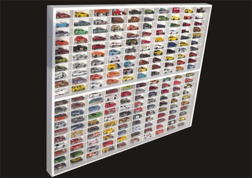 Miniatura: Estante Expositor 220 Nichos 1;64 Coleção Miniaturas Hot