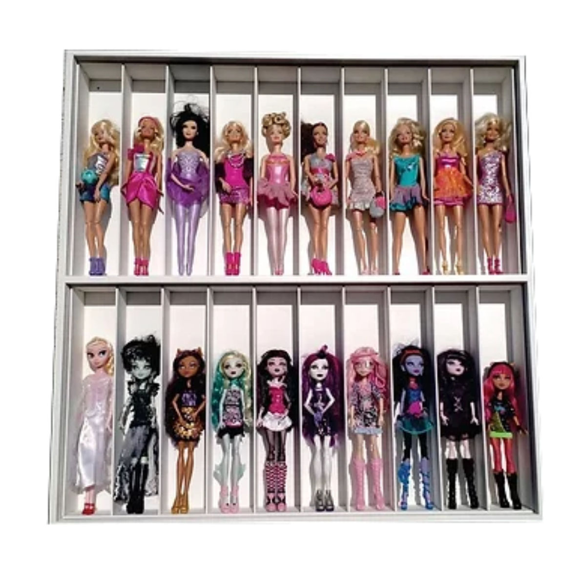 Estante Expositor P/ 20 Bonecas - Princesas Disney - Fadas