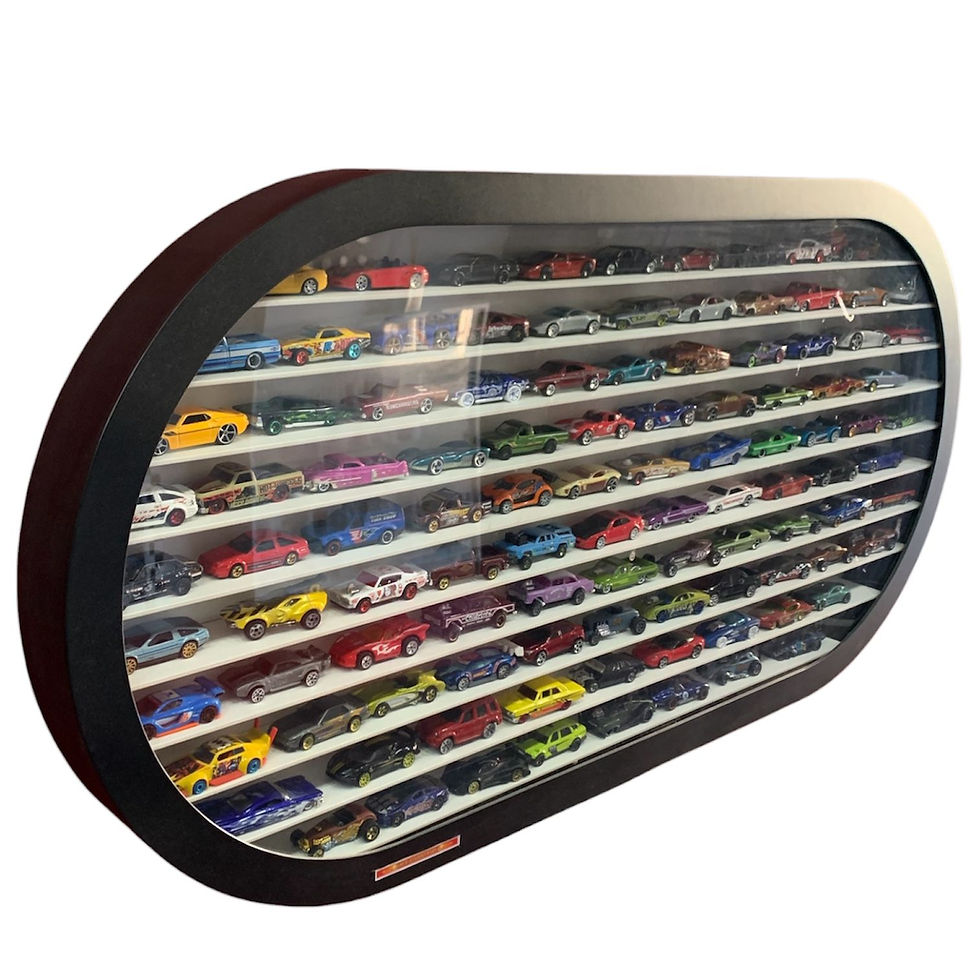 Miniatura: Expositor P/ 105 Minis Compatível Hot Wheels Escala 1:64 Oval