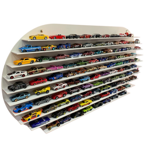 Expositor P/ 105 Minis Compatível Hot Wheels Escala 1:64 Oval