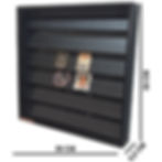 Miniatura: Porta Medalhas 60 Coleção (estante C/ Portas) Quadro Preta