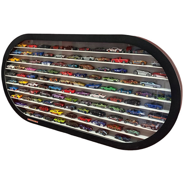 Expositor P/ 105 Minis Compatível Hot Wheels Escala 1:64 Oval
