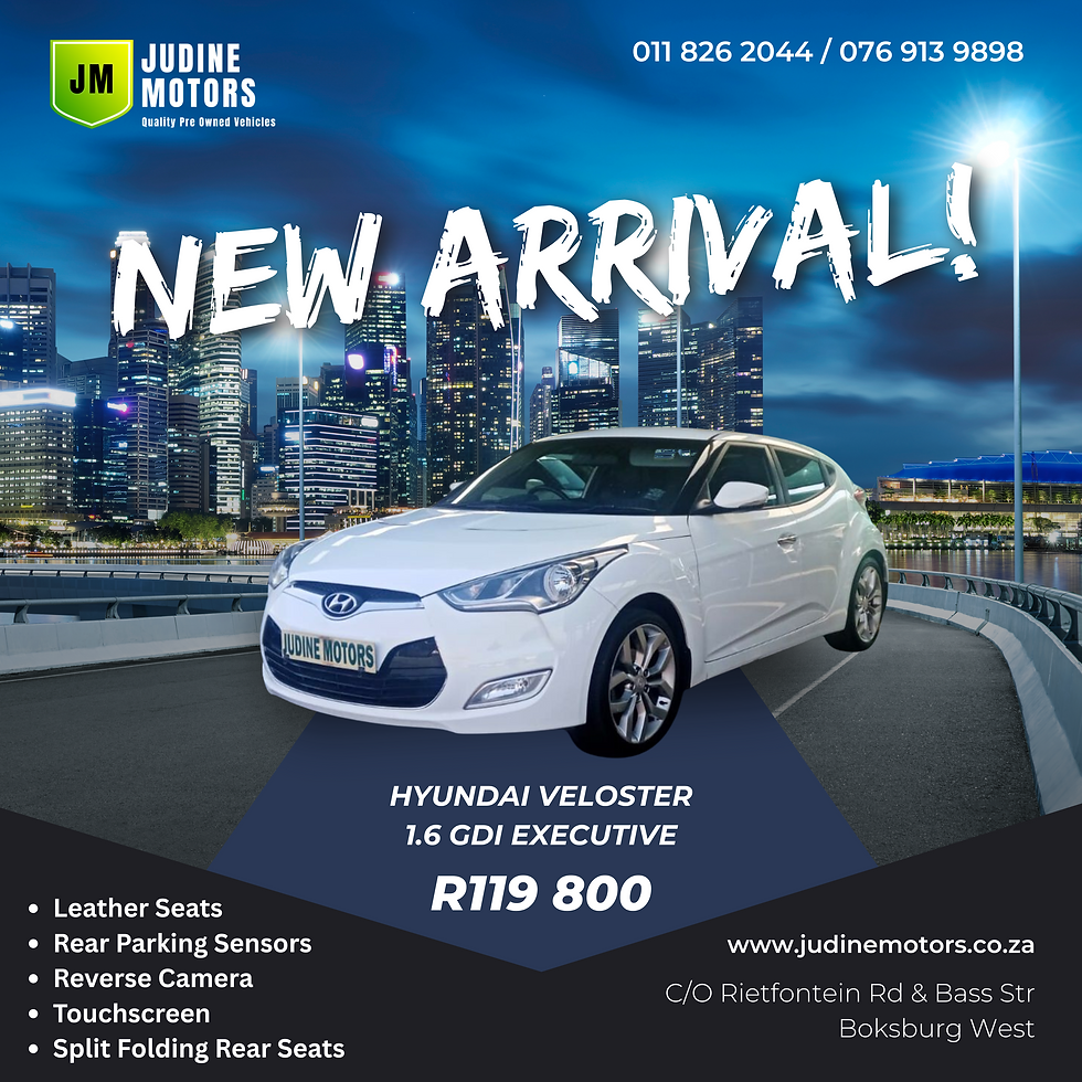 Fresh Stock Alert: Hyundai Veloster Executive and Mazda 2 Dynamic Now Available at Judine Motors