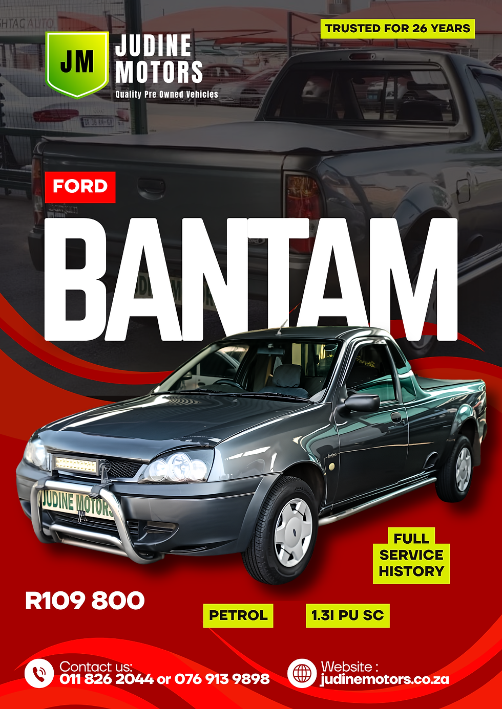 Ford Bantam 1.3i for Sale in Boksburg – Affordable, Practical and Ready to Work