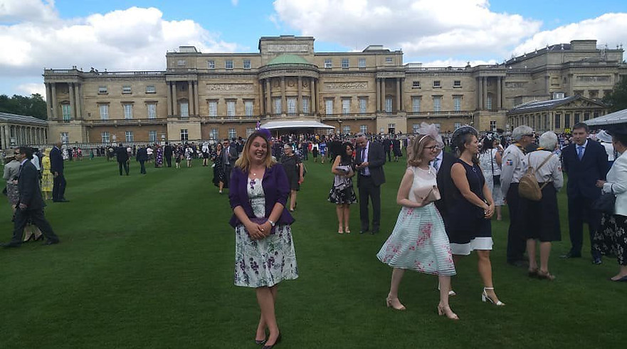 Mel at Buckingham Palace