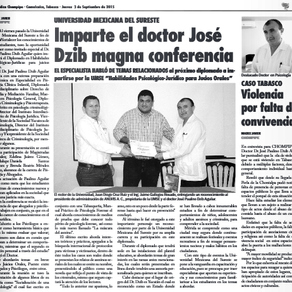 Imparte el doctor José Dzib magna conferencia.