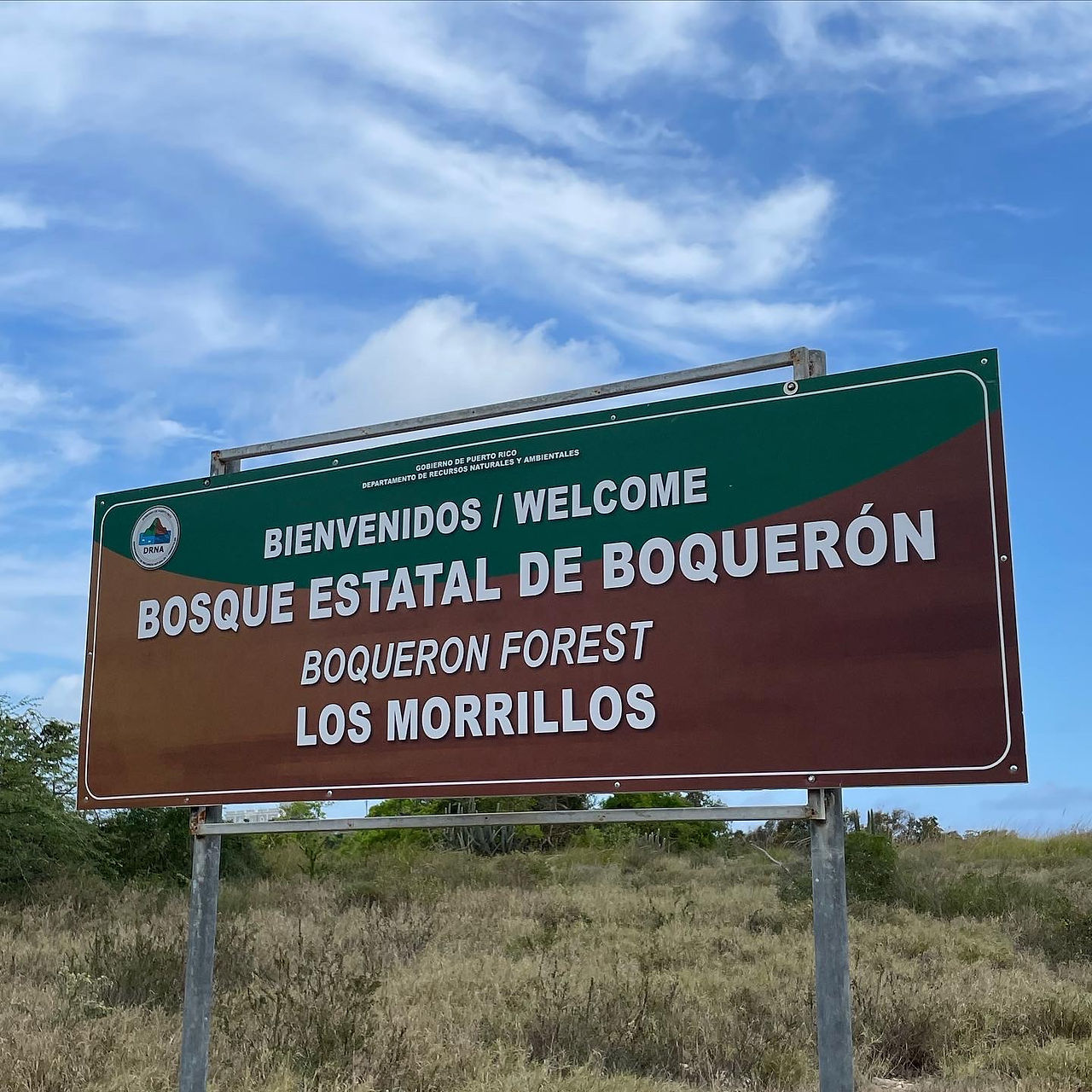 sign for bosque estatal de boqueron