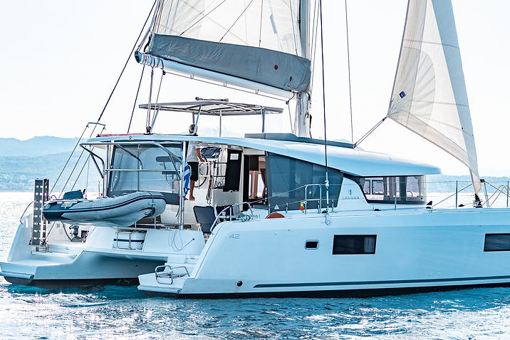 Lagoon Catamarn Underway