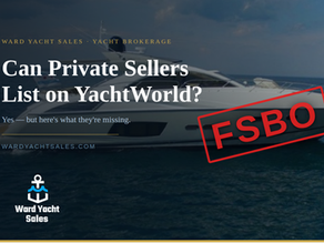 can private sellers list their boat or yacht on Yacht World and Boat Trader. Yes, but here is what they are missing!