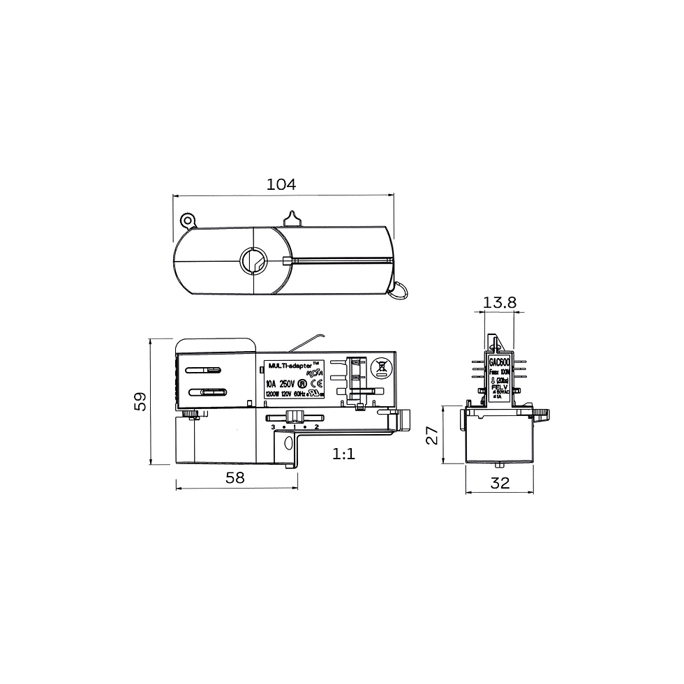 Thumbnail: GAC 600-3 Multi-adapter control 10a 100N DALI