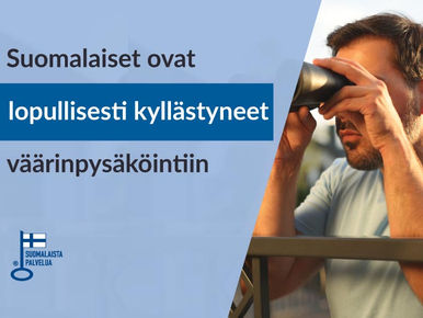 Hurja nousu valvontapyynnöissä – suomalaiset lopullisesti kyllästyneet väärinpysäköintiin