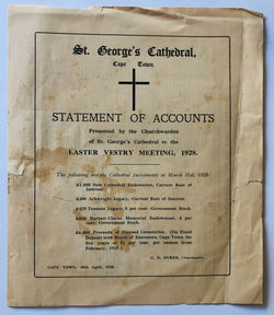 1928 - 31 March - Cathedral Statement of