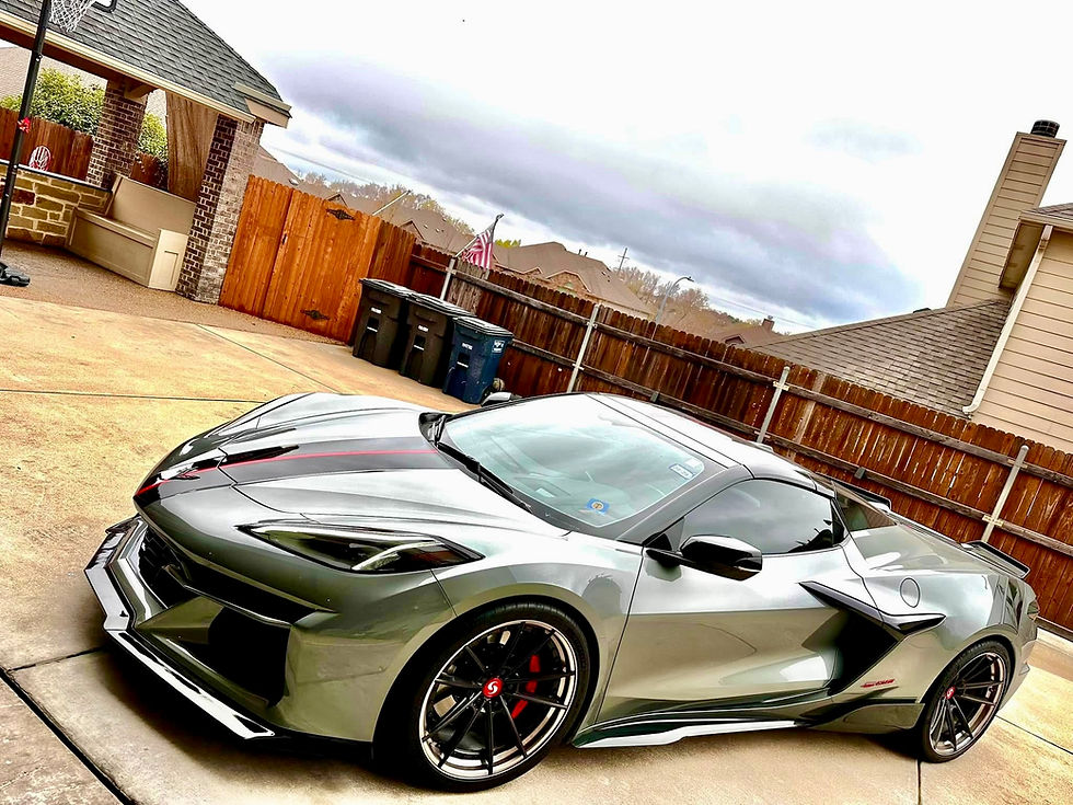 Thumbnail: AGM C8 Corvette Z06/ERay/ZR1 Aero Blades (Visible Carbon/Carbon Flash Metallic)