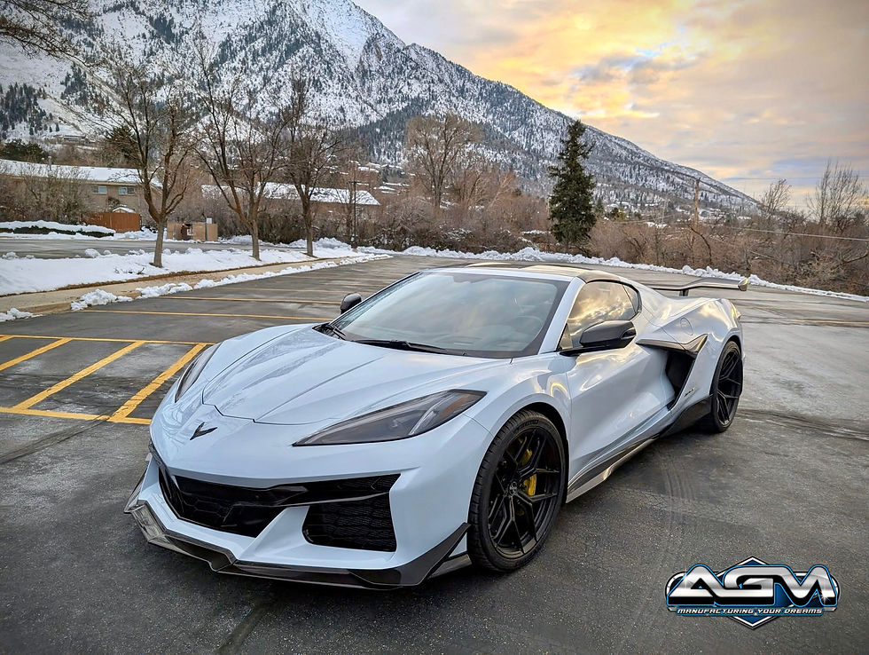 Thumbnail: AGM C8 Corvette Z06/ERay/ZR1 Aero Blades (Visible Carbon/Carbon Flash Metallic)