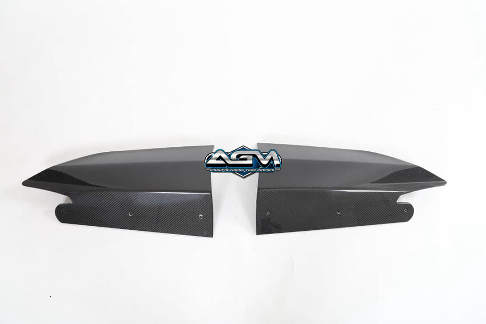 Thumbnail: AGM C8 Corvette Z06/ERay/ZR1 Aero Blades (Visible Carbon/Carbon Flash Metallic)