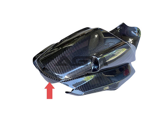 AGM ZX14 Carbon Fiber Middle Tail Cover | AG Motorsports