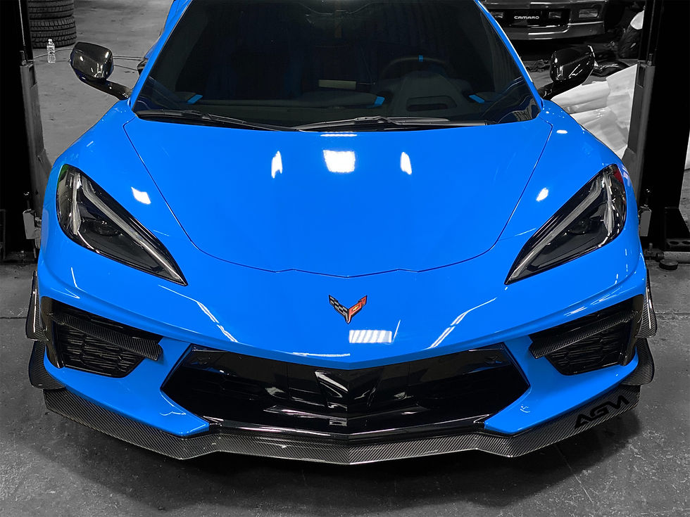 Thumbnail: AGM C8 Corvette Carbon Fiber/Carbon Flash Metallic Dive Planes (Canards) -