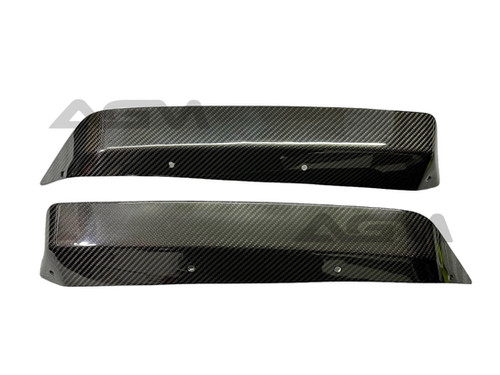 AGM C8 Z06/ERay/ZR1 Visible Carbon Spoiler Wicker Extensions | AG