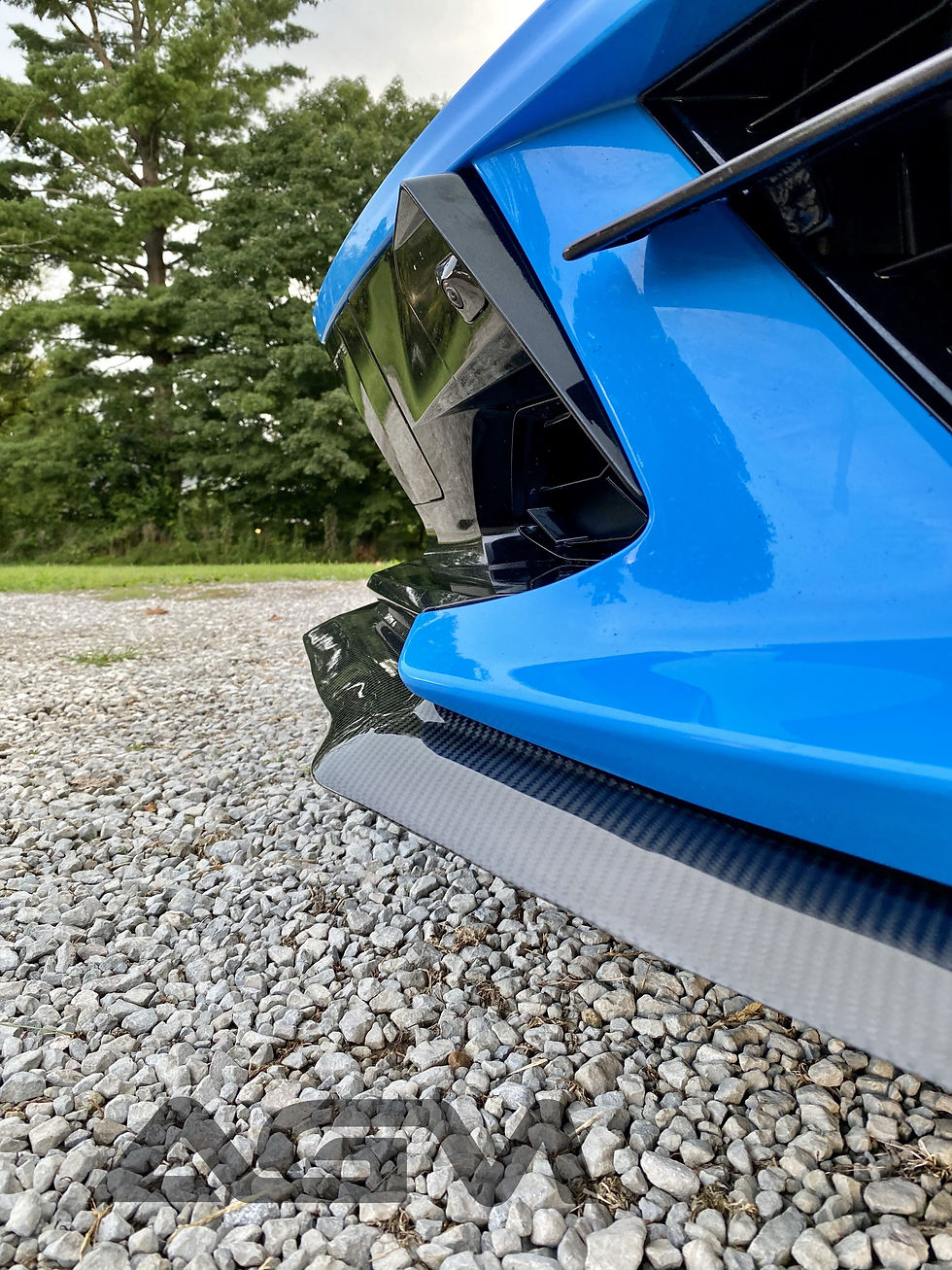 Thumbnail: AGM C8 Corvette Visible Carbon Fiber ULTRA Front Splitter