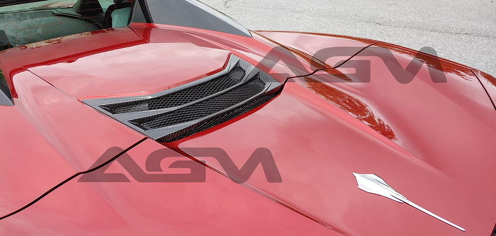 Thumbnail: AGM C8 Corvette Carbon Fiber HTC Rear Vent (All Models)