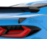 AGM C8 Corvette Spoiler Delete Fins