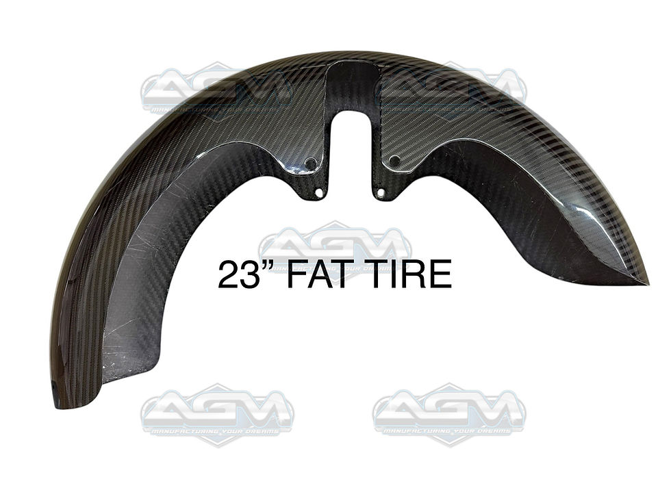 Thumbnail: Harley Davidson Carbon Fiber 23" FAT Tire Front Fender 14-23'