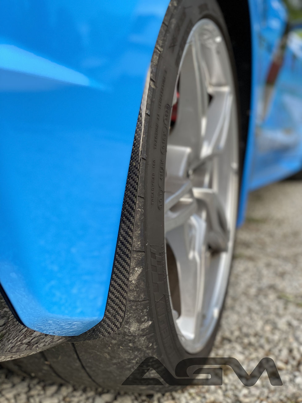Thumbnail: AGM C8 Corvette Carbon Fiber Extended Splash Guards