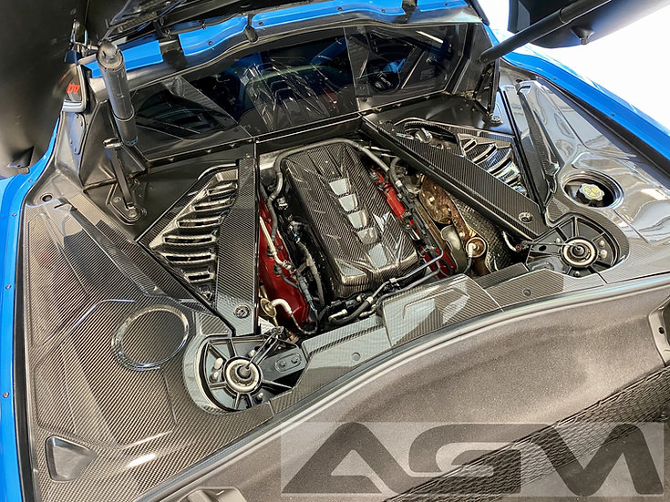 AGM C8 Corvette Carbon Fiber Ultimate Engine Bay Package AGMotorsports