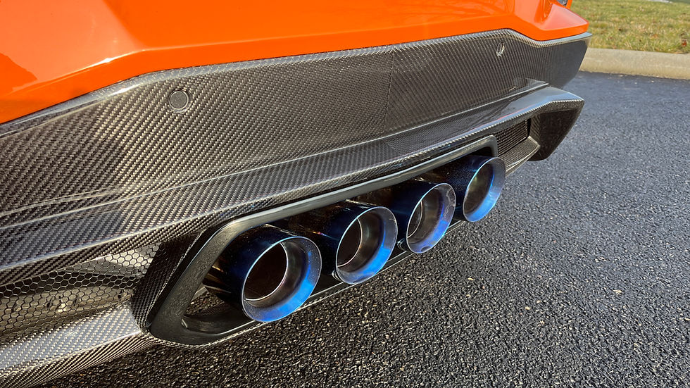 Thumbnail: AGM C8 Corvette Center Exit Exhaust Conversion Package w/Carbon Fiber Diffuser
