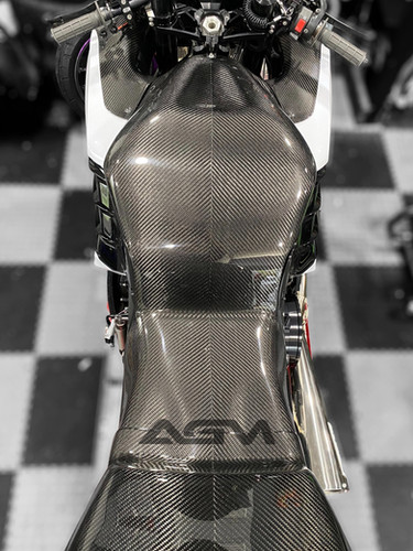 M-1)タンクトップ(M)FUEGO AGM ZX14R Carbon Fiber Pro Street Low Pro Tank Shell (Gen1