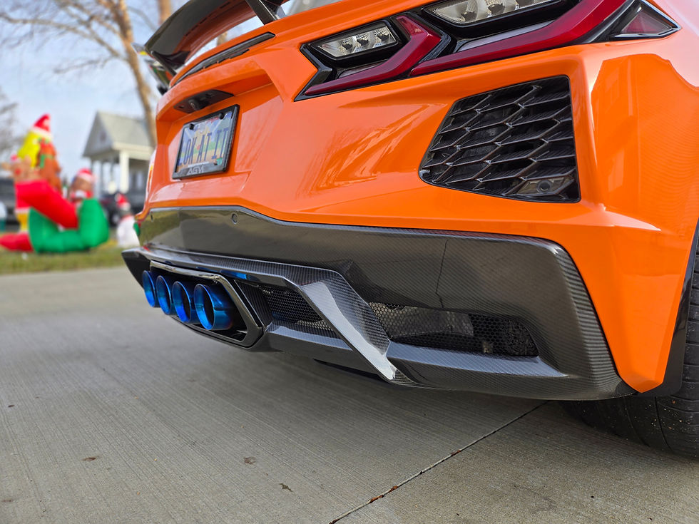 Thumbnail: AGM C8 Corvette Center Exit Exhaust Conversion Package w/Carbon Fiber Diffuser