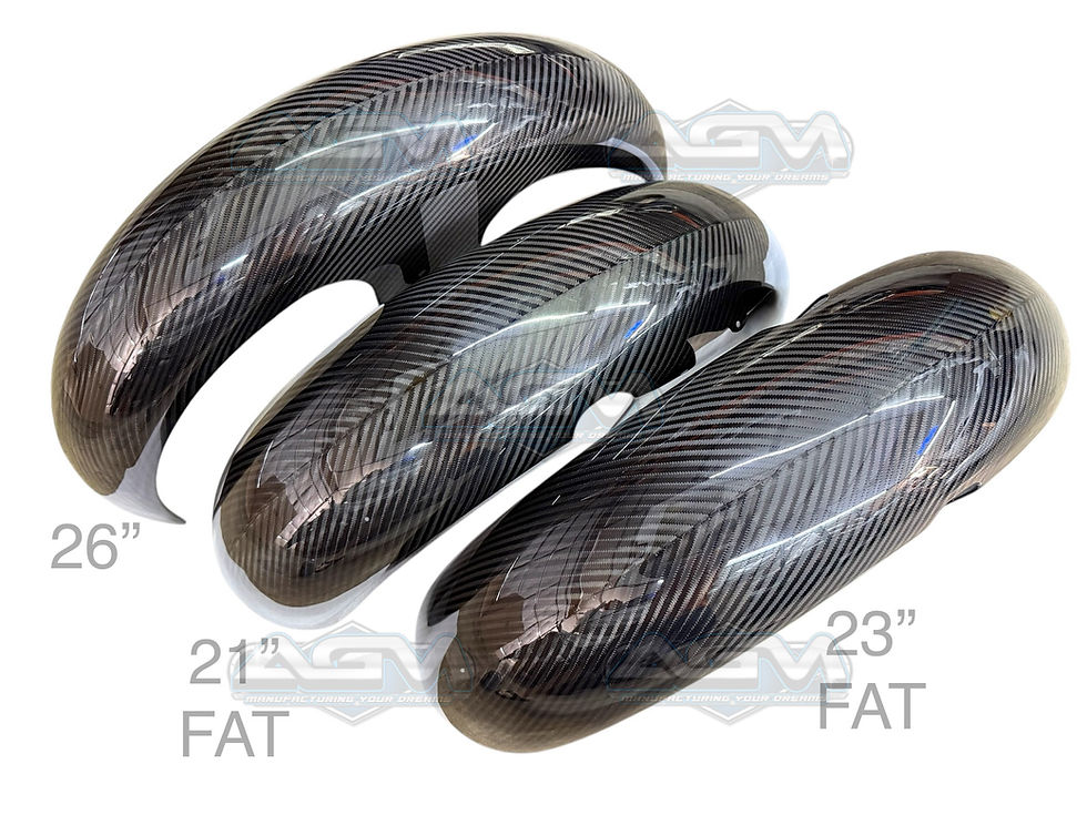 Thumbnail: Harley Davidson Carbon Fiber 23" FAT Tire Front Fender 14-23'
