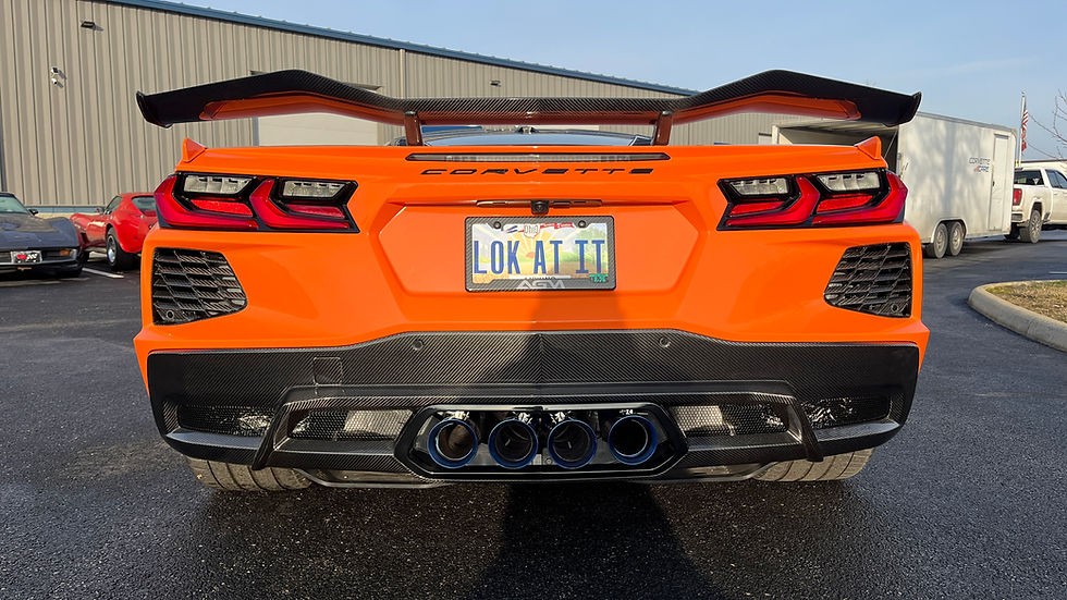 Thumbnail: AGM C8 Corvette Center Exit Exhaust Conversion Package w/Carbon Fiber Diffuser