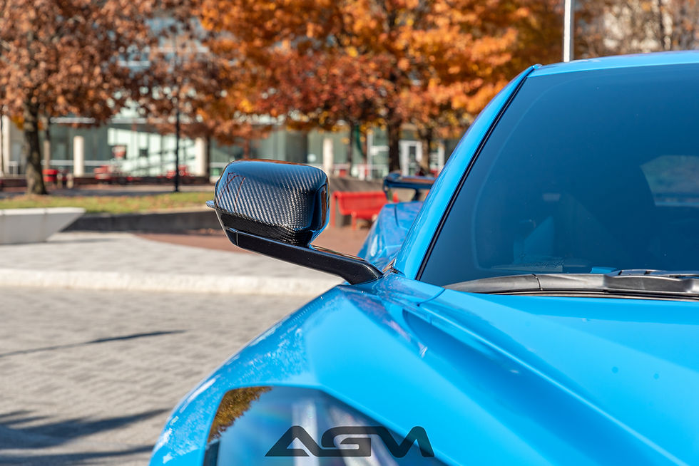 Thumbnail: AGM C8 Corvette Carbon Fiber Mirror Caps (All Models)