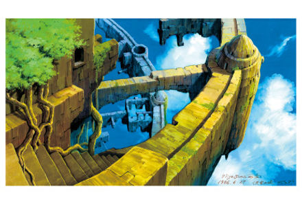 荒廃したラピュタ『天空の城ラピュタ』ポストカード | 山本二三美術館