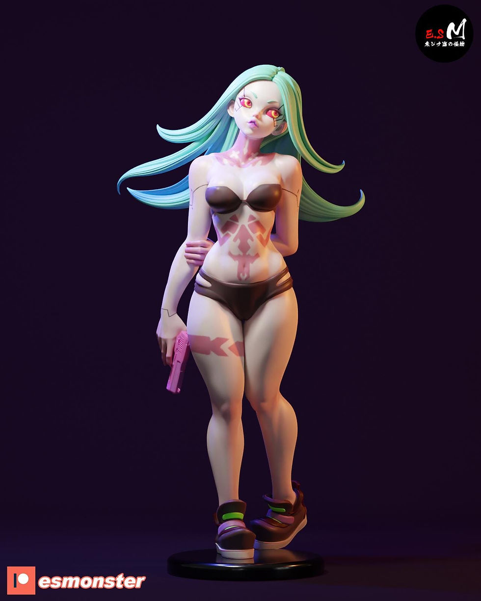 Küçük resim: Rebecca 3D Figür | El Boyaması | Cyberpunk 2077 Figür | LV1
