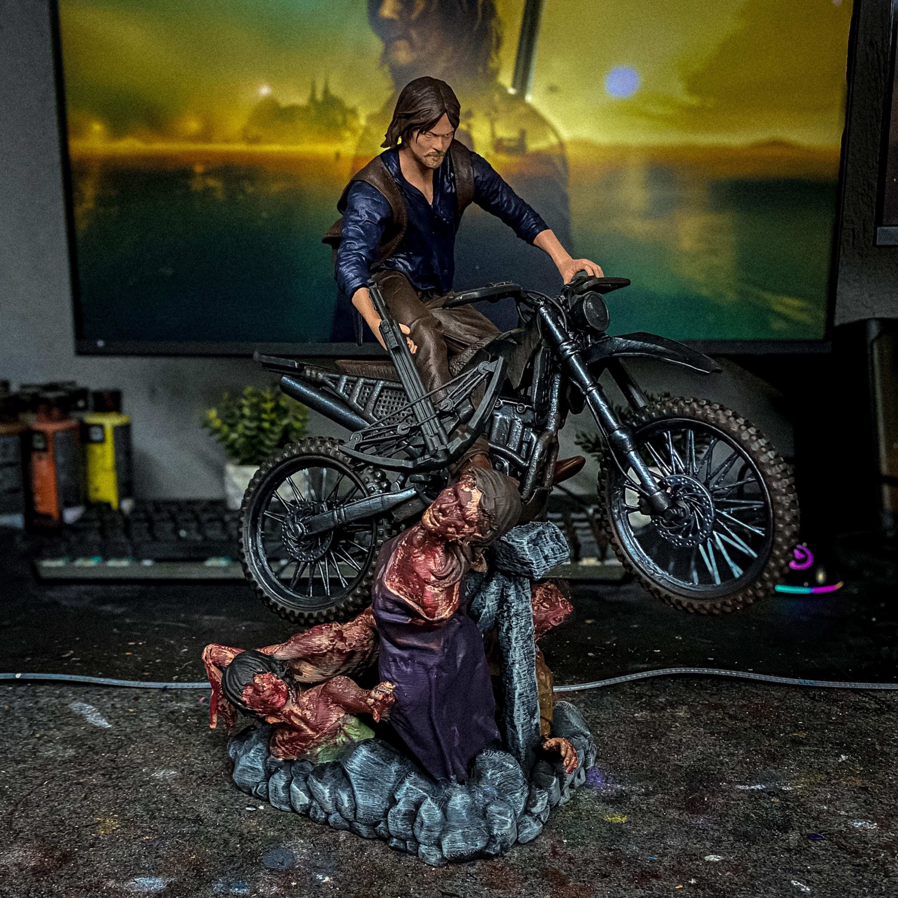 Darly Dixon 3D Figür | El Boyaması | The Walking Dead Figür | LV6