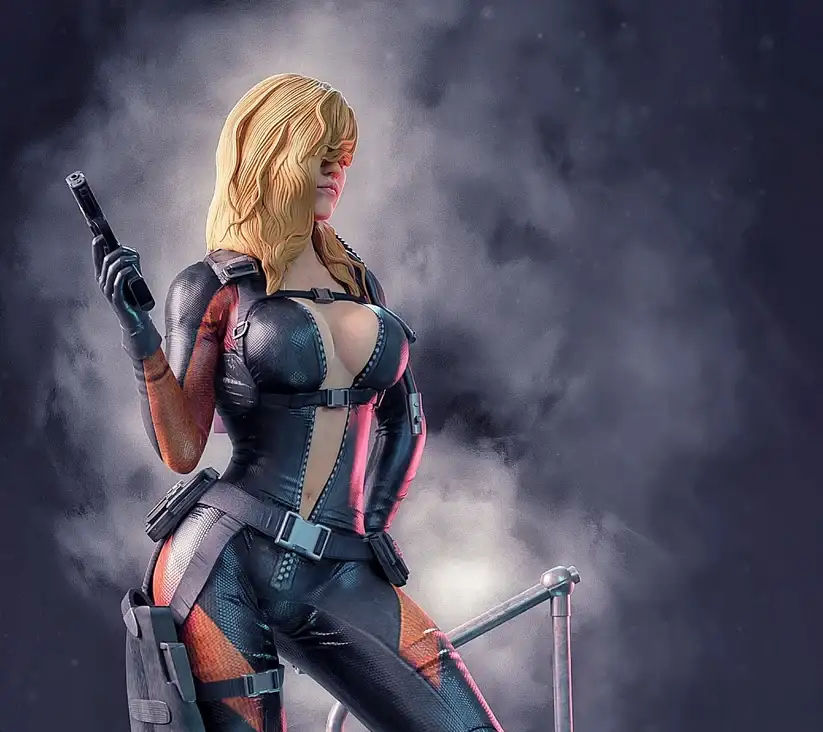 Rachel Foley 3D Figür | El Boyaması | Resident Evil Figür | LV4